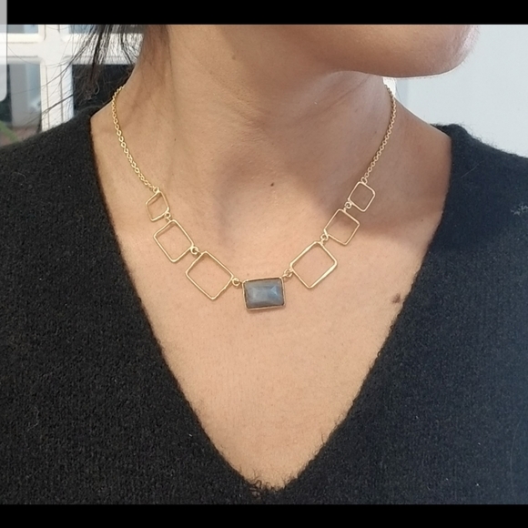 💎14 KT GOLD OVER STERLING SILVER NECKLACE - Picture 4 of 6